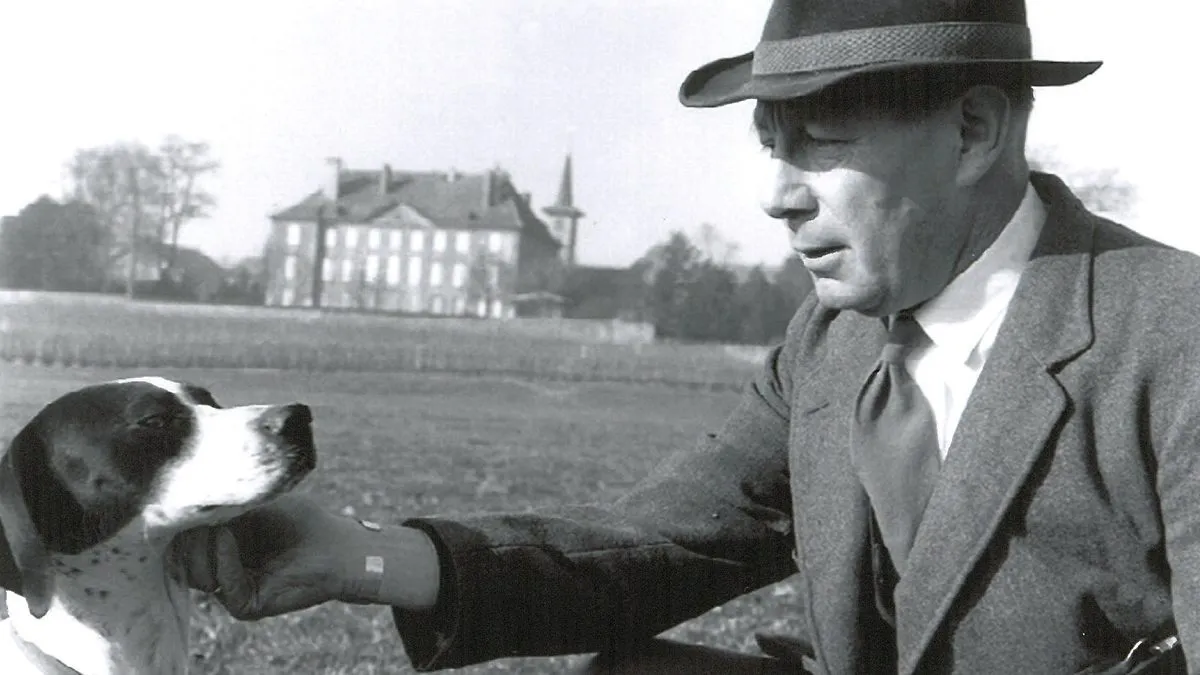 George De Mestral and his dog